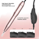 AIRSEE Portable Electric Nail Drill Professional Efile Kit for Acrylic, Gel Nails, Polishing Shape Tools (Gold) AIRSEE