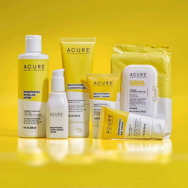 ACURE Brightening Eye Contour Gel | 100% Vegan | For A Brighter Appearance | Seaweed & Hibiscus Extract - Rejuvenates, Hydrates & Soothes | All Skin Types | 0.5 Fl Oz Acure