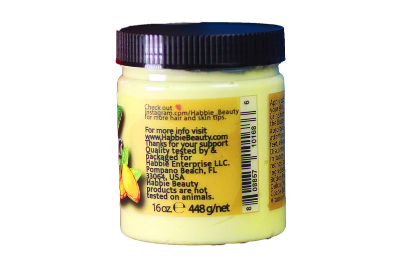 Whipped Body Butter | 100% Organic | Shea Butter | Skin Moisturizer | Natural Body Butter | Intense Hydration | For All Skin Types | Vegan and Cruelty Free | Habbie Beauty (16 oz Turmeric Restore) Habbie