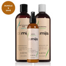 Damila Salt and Sulfate Free Shampoo & Conditioner, 16.9 fl oz & Leave In Conditioner, 8.11 fl oz Bundle damila Store