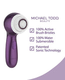 Michael Todd Beauty Soniclear Petite – Facial Cleansing Brush System - 3-Speed Powered Exfoliating Face Brush MICHAEL TODD BEAUTY