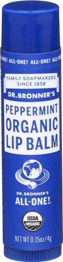 Dr. Bronner's Organic Lip Balm Peppermint 0.15 oz Dr. Bronner's