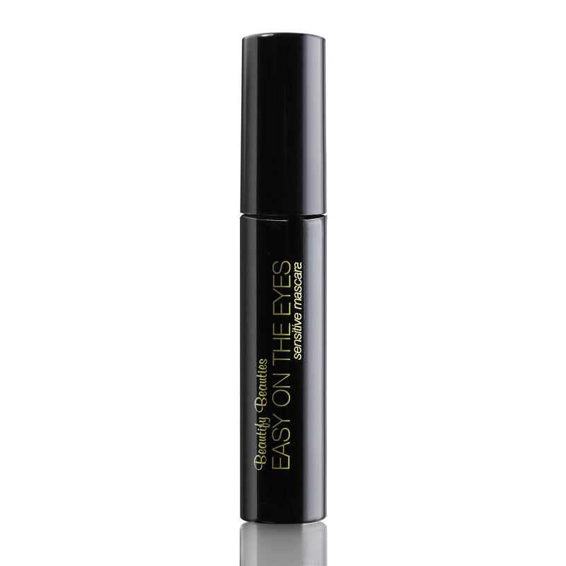 EASY ON THE EYES Sensitive Eye Mascara By Beautify Beauties - Hypoallergenic Mascara For Contact Lens Wearers – Non-irritating, Fragrance-free Mascara For Natural Looking Lashes- 0.35 oz (Navy) BeautifyBeauties