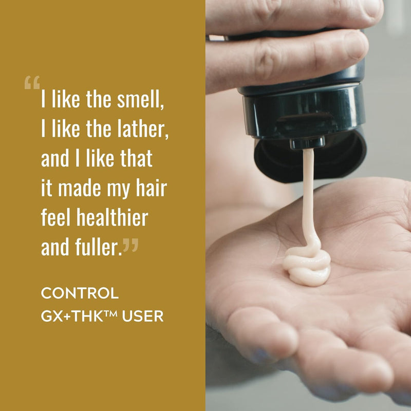 Just for Men Control GX + THK Thickening Shampoo and Conditioner with Grey Reduction, Shampoo for Thinning Hair with Alpha Keratin, Thickens Hair Up to 20%, Works with Every Hair Texture, 4 oz Infinity Warehouse