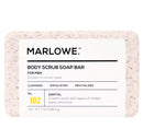MARLOWE. No. 102 Men's Body Scrub Soap 7 oz | Warm Santal Scent | Best Exfoliating Bar for Men | Made with Natural Ingredients | Green Tea Extract | Updated Scent Marlowe Store