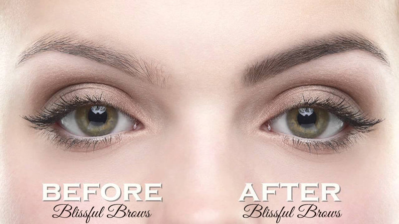 Blissful Brows by Hairgenics – One Step Long Lasting Tinted Eyebrow Gel Infused with Fibers for Thick and Full Brows (Black) Pronexa