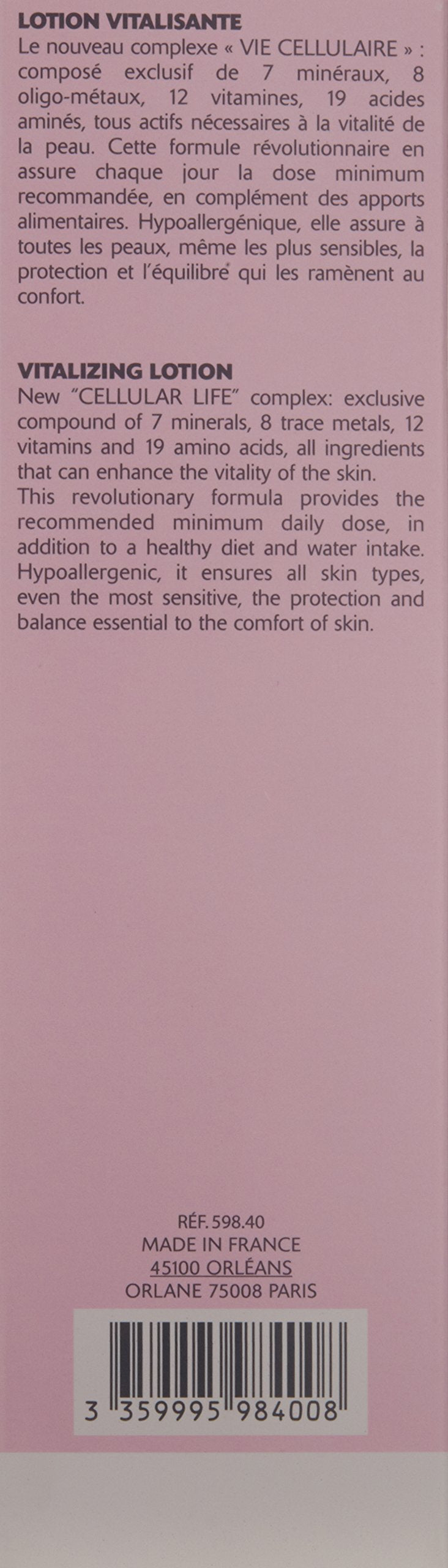 ORLANE PARIS Oligo Vitamin Vitalizing Lotion, 8.3 Fl Oz martinandmark.com