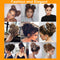 S-noilite Hair Bun Extensions Messy Wavy Curly Dish Donut Scrunchie Hairpiece Accessories Chignons Updo Ponytail Pony Tail Synthetic Hair Extension for Women/30G 1 Count Light Brown & Ash Blonde S-noilite Store