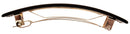France Luxe Classic Rectangle Hair Barrette, Black - Classic French Design for Everyday Wear France Luxe Store