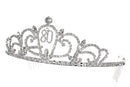 SAMKY Rhinestone Crystal Birthday Tiara Crown 15/16/18/21/30/40/50/60/70/80th - 80th T1193 SAMKY