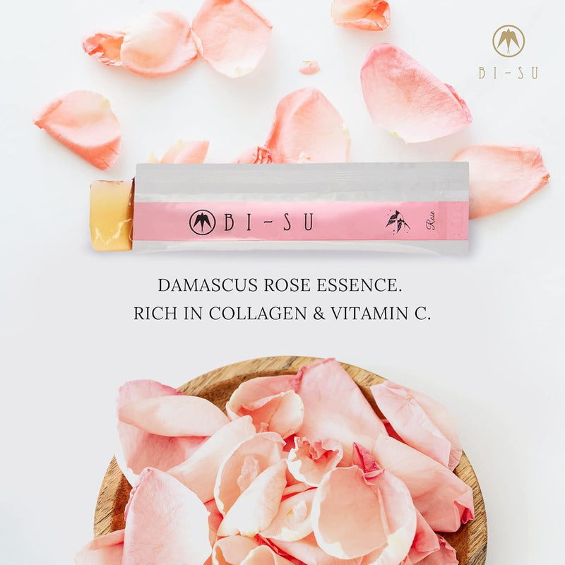 Extract Jelly Stick | Natural Swiftlet Nests Extract, Collagen, Vitamin C, Japanese Skincare, Anti-Aging, Maintains Skin's Elasticity, Boosts Immune System, GI Health, Rose Flavor, 7 PCS Infinity Warehouse