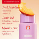 First Aid Beauty - KP Smoothing + Brightening Body Lotion with 10% AHA, Lactic Acid, Urea + Colloidal Oatmeal, Exfoliate & Moisturize, Banish Keratosis Pilaris Bumps, NEW Peach Scent (6. 7 fl oz) Infinity Warehouse