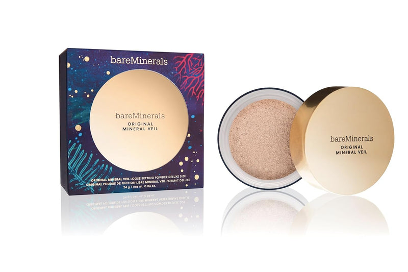 bareMinerals Mineral Veil Translucent Setting Powder, Weightless Blurring, Baking + Finishing Powder Makeup, Extends Makeup Wear, Talc Free, Vegan Infinity Warehouse