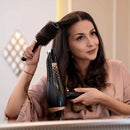 Boar Bristle Round Brush for Blow Drying Set. Round Hair Brush With Large 2.7” Wooden Barrel. Hairbrush Ideal to Add Volume and Body. Free 3 x Hair Clips & Travel Bag. Belula Store