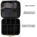 Relavel Travel Makeup Train Case Makeup Cosmetic Case Organizer Portable Artist Storage Bag with Adjustable Dividers for Cosmetics Makeup Brushes Toiletry Jewelry Digital Accessories (Marble, White) Relavel