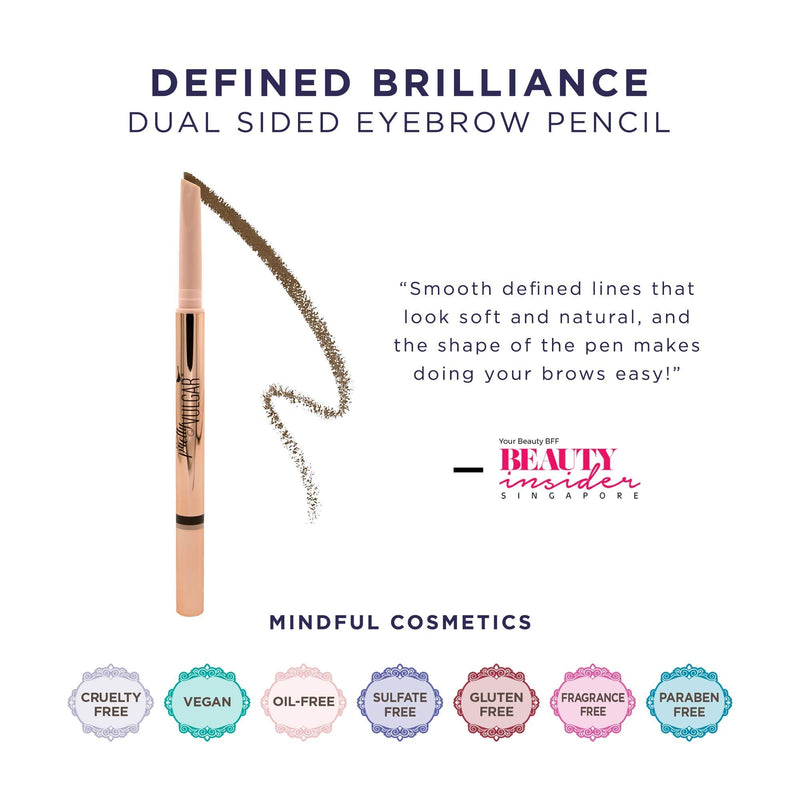 Pretty Vulgar - Defined Brilliance Eyebrow Pencil, Clean & Cruelty-Free, Quick Wit (Medium Brown) Pretty Vulgar
