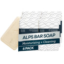 Oars + Alps Exfoliating & Moisturizing Bar Soap for Men, Deep Cleaning Soap, Clean Ingredients, All Skin Types, Blue Charcoal, 1pk Infinity Warehouse