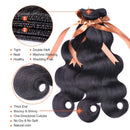ALLRUN Body Wave With Frontal Closure 13X4 Ear To Ear Lace Frontal With Bundles Unprocessed Brazilian Virgin Human Hair 3 Bundles Body Wave With Frontal (18 20 22+16 Inch) ALLRUN Store