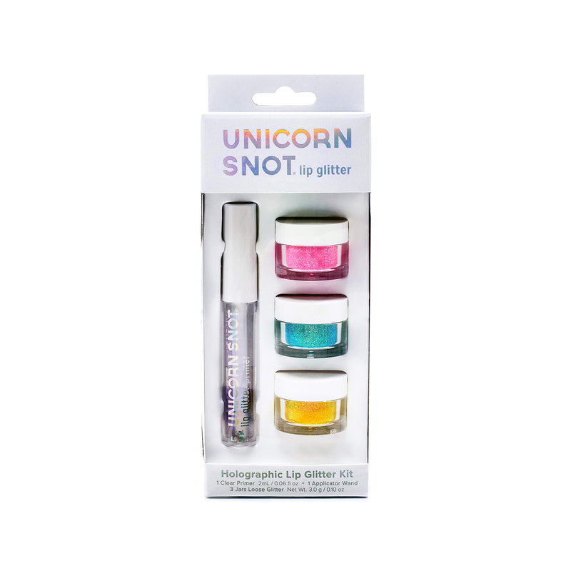 Unicorn Snot Holographic Hi Def Glitter Kit - Cosmetic Grade - for Hair, Face, Eyeshadow, Body Art, Lipgloss, Nails (Assorted Colors & Primer Included) UNICORN SNOT