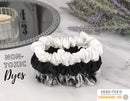 Celestial Silk Mulberry Silk Scrunchies for Hair (Small, Black, Ivory, White Marble) Celestial Silk Store