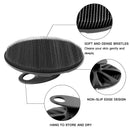 Soft Silicone Body Scrubber Handheld Shower Cleansing Brush, Gentle Exfoliating and Massage for all Kinds of Skin (Black) INNERNEED