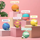 Lagunamoon Bath Bombs for Kids with Toys Inside for Boys Girls , 6 Pcs Kids Bath Bombs,Natural Color Scent, Safe for All Skin Types, Bath Bombs with Surprise Toy for Birthday Christmas Holiday Gifts Lagunamoon
