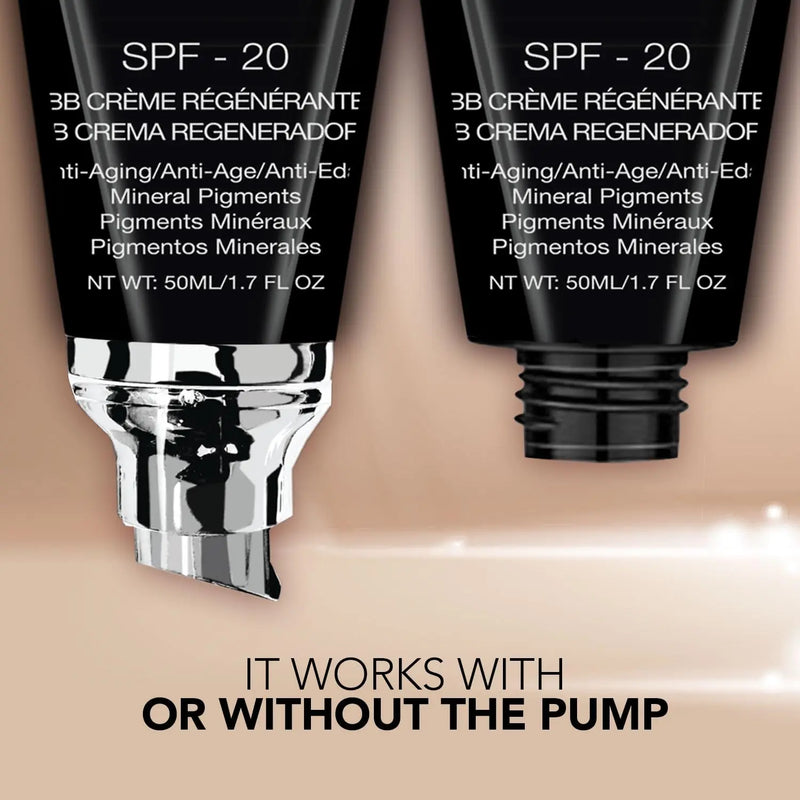 bellapierre BB Cream with SPF 20 - Tinted Sunscreen, Concealer, Matte Foundation, & Moisturizing Face Cream | Lightweight Formula + Pump Top Applicator | Non-Toxic & Paraben Free | 1.7 Oz - Medium Infinity Warehouse