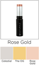 Au Naturale All-Glowing Creme Highlighter Stick in Rose Gold | Made in the USA | Organic | Vegan | Cruelty-free | Cream Au Naturale