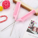 2 Pieces Tail Combs Carbon Fiber Teasing Combs Rat Tail Lifting Combs Styling Combs for Hair Salon or Home Supplies (Pink) Leinuosen