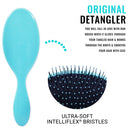 Wet Brush Original Detangler Hair Brush - Aqua - Exclusive Ultra-Soft IntelliFlex Bristles - Glide Through Tangles With Ease For All Hair Types - For Women, Men, Wet And Dry Hair Wet Brush