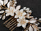 SWEETV Wedding Hair Comb Clip Bridal Crystal Wedding Hair Accessories for Brides and Bridesmaid, Gold SWEETV