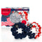 invisibobble Sprunchie Spiral Hair Ring - 2 Pack, Americana - Athleisure Duo - Scrunchie Stylish Bracelet, Strong Elastic Grip Coil Accessories for Women - Gentle for Girls Teens and Thick Hair invisibobble