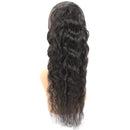 Corn Wave Ponytail Human Hair Extension Black Color Brazilian Hair Clip in Wrap Around Corn Wave Human Hair Ponytail 10A Grade Ponytail Hair Full Thick Bouncy Hair 130 Gram 16 Inch Feelgrace