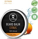 Beard Balm Conditioner Citrus Scent - Styles, Strengthens & Softens Beards and Mustaches - Natural Organic Beard Conditioner with Shea Butter, Argan, Jojoba, and Orange Oils - Striking Viking Striking Viking Store