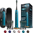 Wagner Stern IntelliBrush Series Whitening Electric Toothbrush with Pressure Sensor. Offers 4 Brushing Modes, 3 intensities, 8 Soft Brush Heads, and a Luxury Travel case. Infinity Warehouse