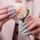 Makartt Nail Art Foil Glue Gel with Starry Sky Star Foil Stickers Set Nail Transfer Tips Manicure Art DIY 8ML, 10PCS (2.5cm100cm) Stickers, Natural Flower Nail Foil Stickers UV LED Lamp Required P-72 Makartt Store