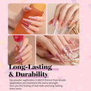 Beetles Dip Powder Nail Kit- 6 Colors Popular Nude Pink Glitters Nail Dipping Powder Set with Base Top Coat Activator Brush Saver for DIY Nail Art Salon Manicure Gifts for Girls beetles Gel Polish