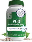 Health Thru Nutrition PQQ 20mg 120 Servings Pyrroloquinoline Quinone as PureQQ | Promotes Mitochondrial Biogenesis | Certified Vegan | Non-GMO Gluten Soy Free Capsules| Clean Label PQQ Supplement Infinity Warehouse