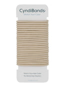 Cyndibands Light Blonde No-Metal 4mm 1.75 Inch Elastic Hair Ties Color Match Ponytail Holders - 24 Count Cyndibands