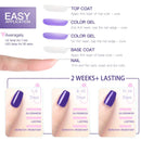 Gellen Gel Nail Polish Kit- Gentle Nudes Series Nude Neutrals 6 Colors, Warm Pastels Beige Pink Soak Off Gel Polish Set GELLEN
