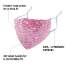 Halloween Masquerade Mask for Women Bling Sequins Fashion Party Face Mask for Girls (Pink) Auriviz