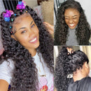 Human Hair Lace Frontal Wig 13x4 Water Wave Lace Wigs Wet and Wavy Human Hair Wig with Baby Hair 150% Density Pre Plucked Hair Wigs for Black Woman 100% Virgin Hair Wigs (24,13x4 water wave) Zhuomei BEAUTY Store