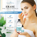 Hyaluronic Acid Serum 8 fl oz And 2 fl oz, Made From Pure Hyaluronic Acid, Anti Aging, Anti Wrinkle, Ultra-Hydrating Moisturizer That Reduces Dry Skin Manufactured In USA SenAllis Cosmetics