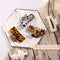 MagicSky 4PCS Hair Claw Clips, Acrylic Hair Banana Barrettes, Celluloid French Butterfly Jaw Clips,Tortoise Shell Grip Pin Teeth Clamp -Leopard print Stylish Hair Accessories for Women Girls,Long Size Magicsky