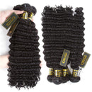 QTHAIR 12A Grade Brazilian Deep Wave Human Hair(22" 24" 26" 28",400g,Natural Black) 100% Unprocessed Brazilian Virgin Hair Deep Curly Hair for Black Women QTHAIR Store
