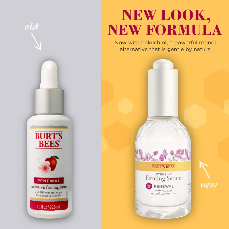 Face Serum, Burt's Bees Retinol Alternative, Facial Care with Hyaluronic Acid, Intensive Firming Skin Care, 1 Ounce Burt's Bees