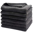SUNLAND Microfiber Face Makeup Remover Cloth Reusable Facial Cleansing Towel Ultra Soft Face Washcloth 11inchx 11inch (6pack, dark grey) SUNLAND