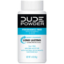 Dude Products Body powder travel size, fragrance free 1.5 ounce bottles for men, 6 Count Dude Products