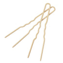 Amish Valley Products Hairpins Crinkled Heavy Duty Stainless Steel Handmade Hair Pin Use in place of Hair Clips Barrettes Bobby Pins Snag-less (2 1/2 inch, Blonde) Amish Valley Products