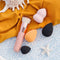 DUcare Foundation Brush with Makeup Sponges Flat Top Kabuki Brush Synthetic Professional Liquid Blending Mineral Powder Beauty Makeup Blender DUcare